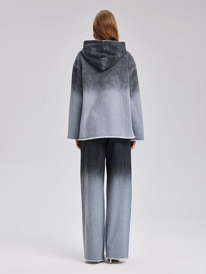 Renk Geçişli Yıldızlı Boncuklu Triko Pantolon