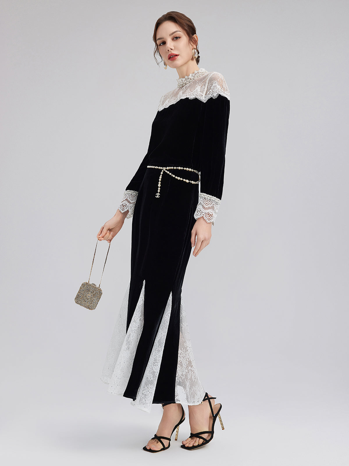 Dantel Kadife Lüks Bluz