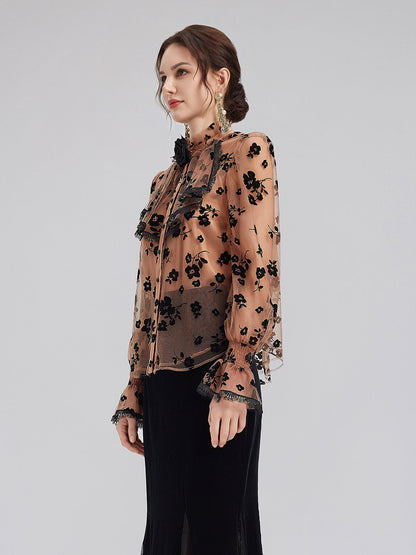 Vintage Fırfırlı Saray Gömleği