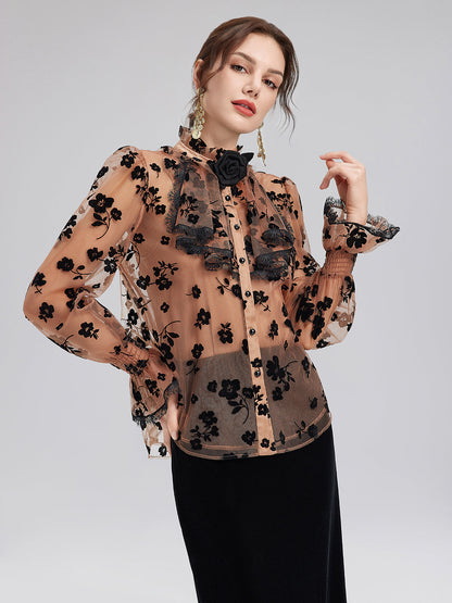 Vintage Fırfırlı Saray Gömleği