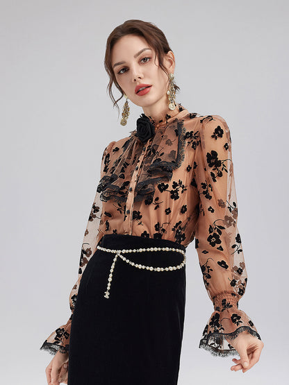 Vintage Fırfırlı Saray Gömleği