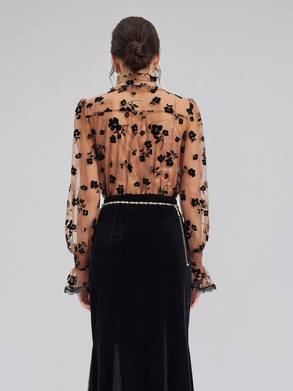 Vintage Fırfırlı Saray Gömleği