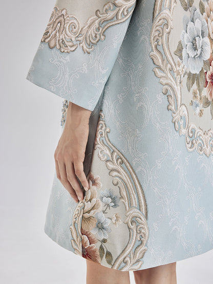 Baharlık El İşlemesi Boncuklu 3 Boyutlu Çiçekli Ceket