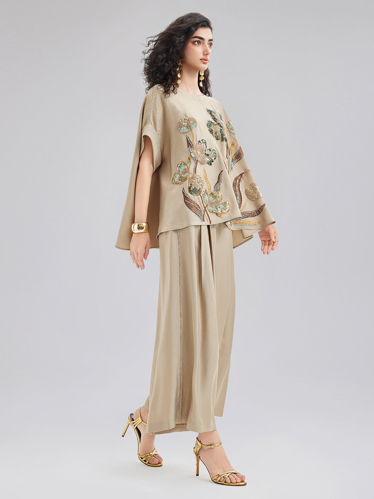 Vintage Metal Zincirli Bol Pantolon