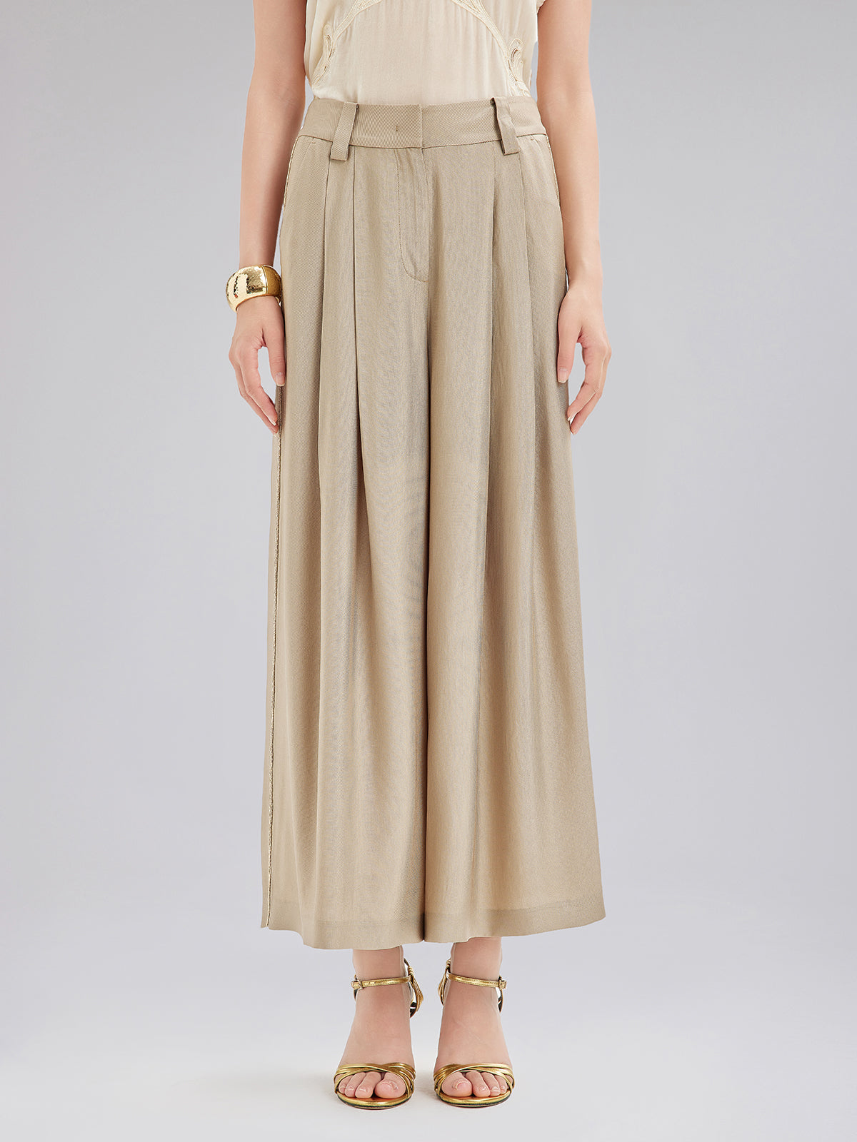 Vintage Metal Zincirli Bol Pantolon