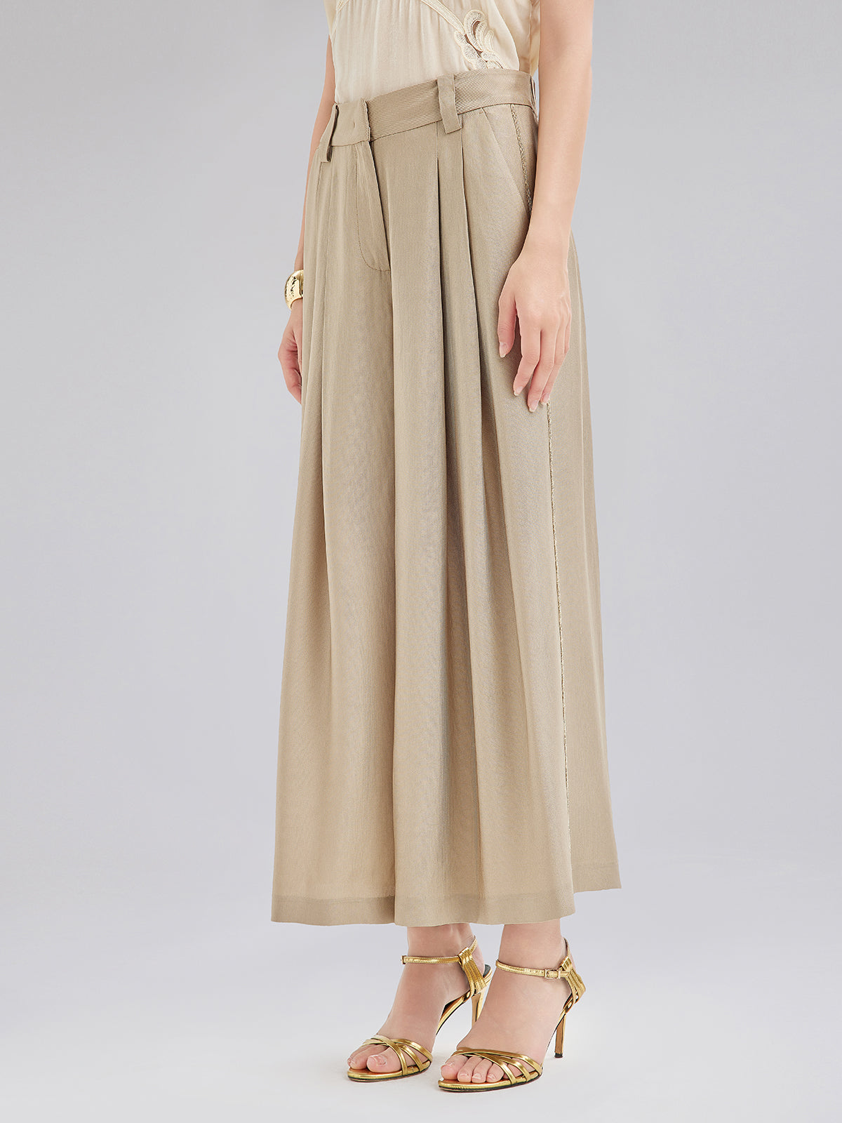 Vintage Metal Zincirli Bol Pantolon