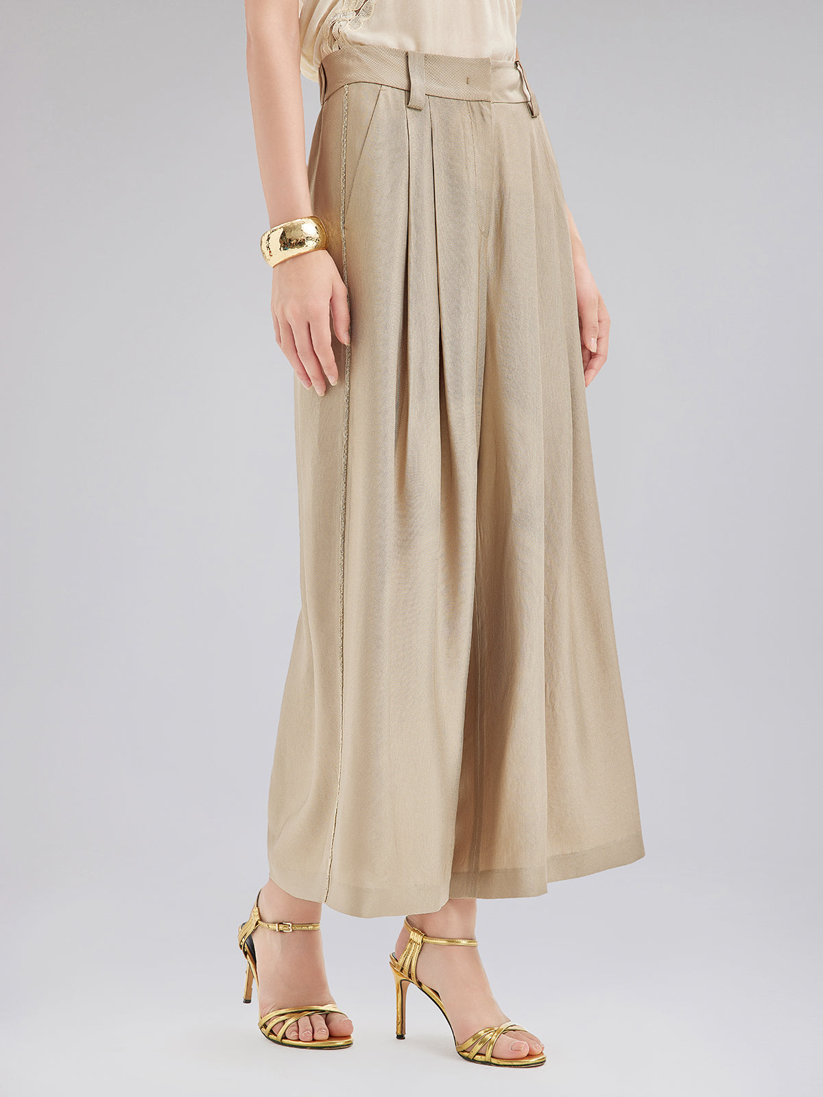 Vintage Metal Zincirli Bol Pantolon