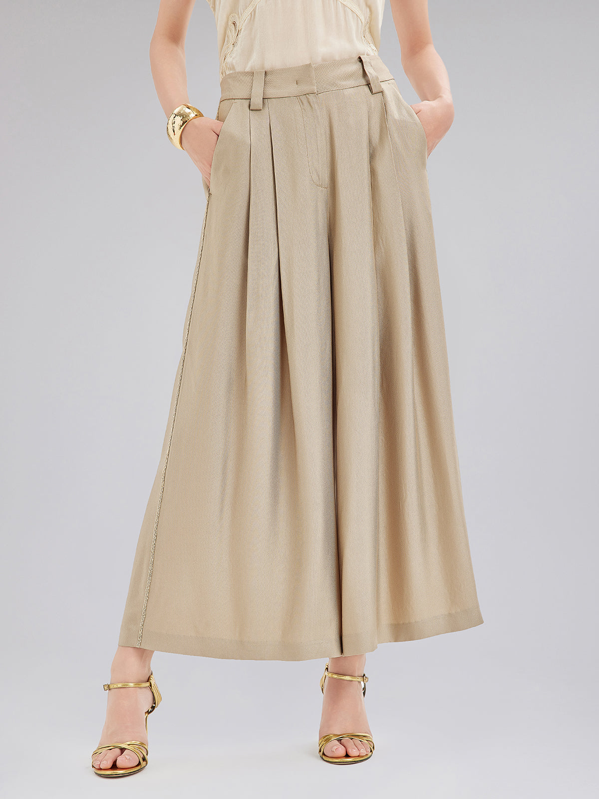 Vintage Metal Zincirli Bol Pantolon