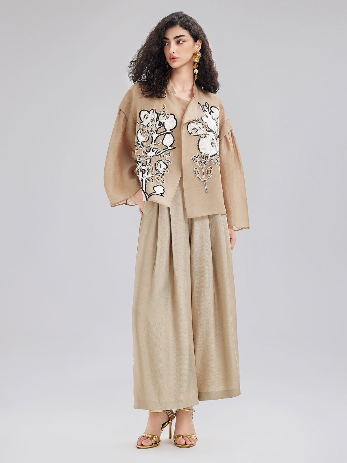 Vintage Metal Zincirli Bol Pantolon