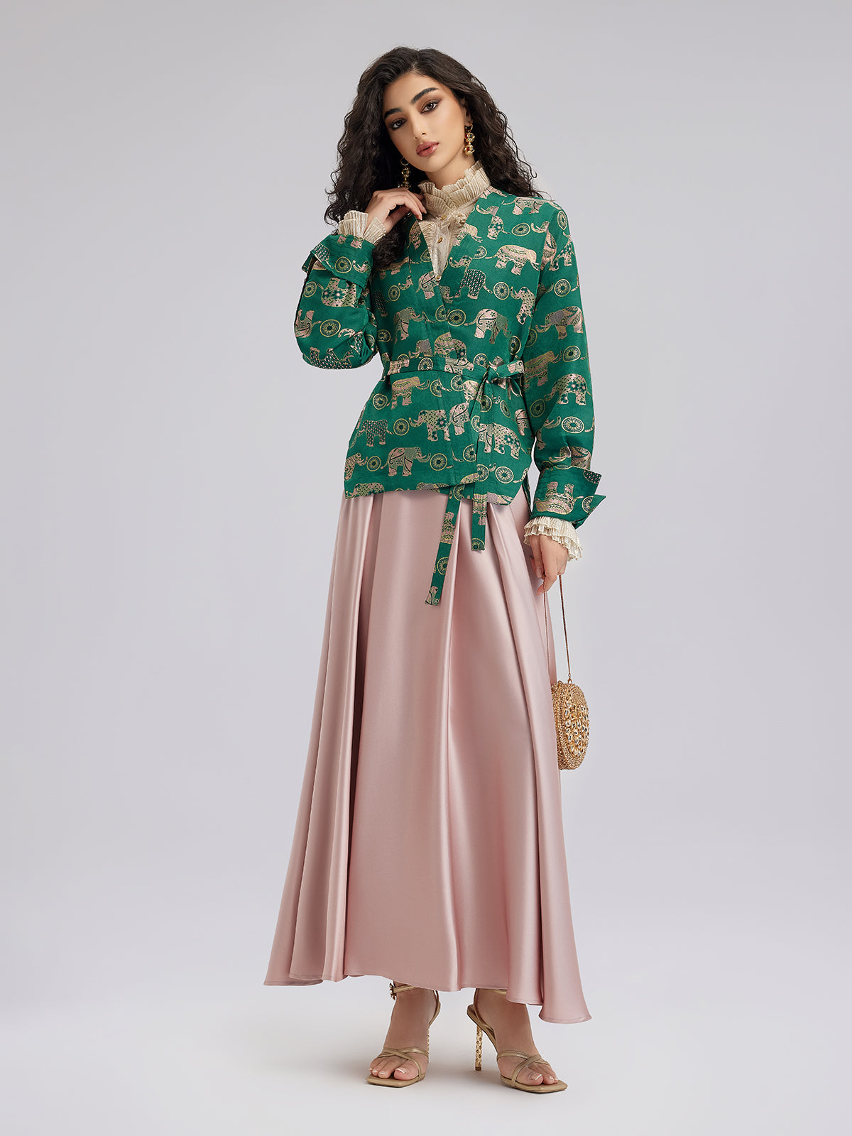 Zarif Kruvaze Yaka Ceket