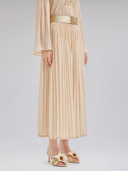 Lüks Pileli Şık Rahat Lastikli Pantolon