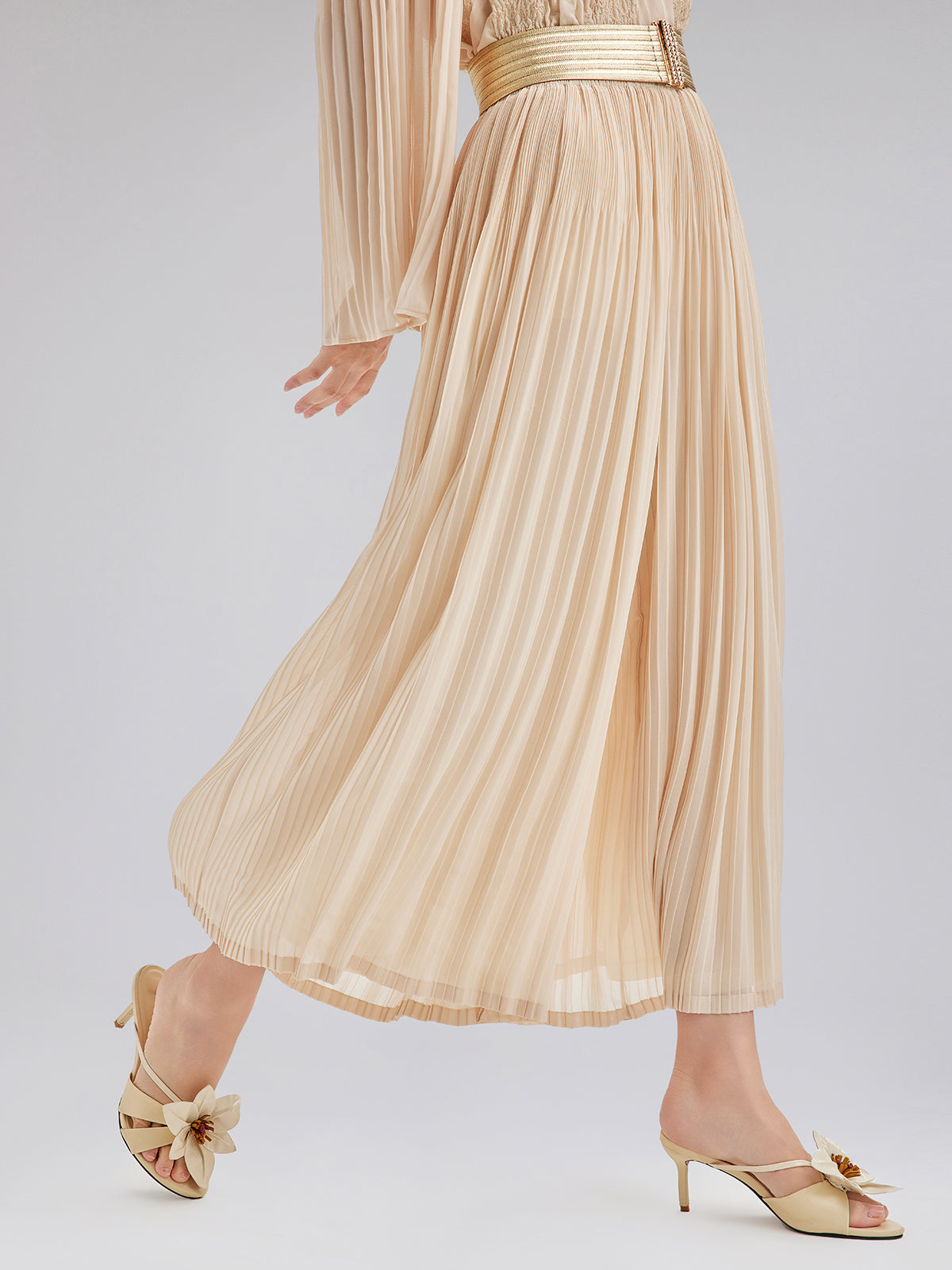 Lüks Pileli Şık Rahat Lastikli Pantolon