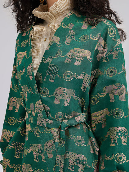 Zarif Kruvaze Yaka Ceket