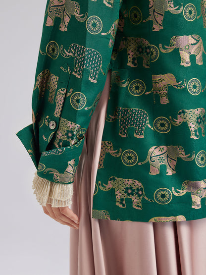 Zarif Kruvaze Yaka Ceket