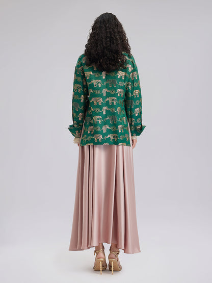 Zarif Kruvaze Yaka Ceket