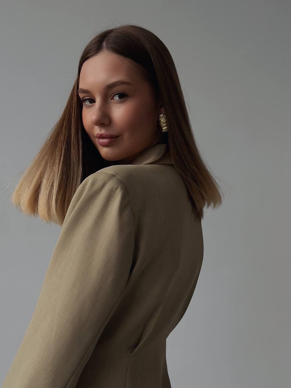 Pile Etekli Zarif Blazer Elbise