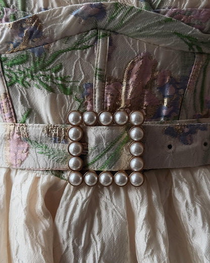 Fiyonk Askılı Midi Elbise