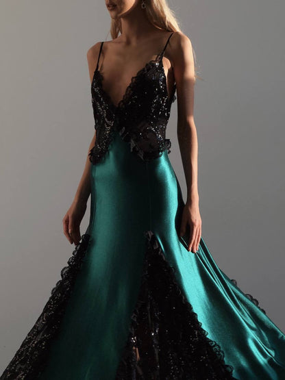 Nocturne Zümrüt Abiye