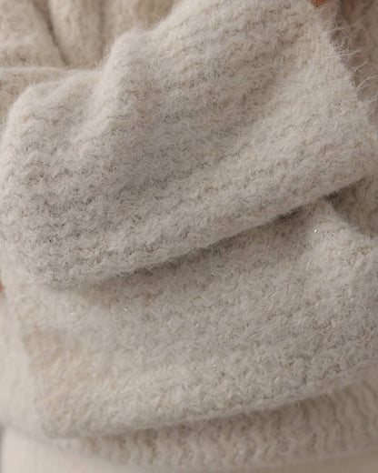 Fiyonk Detaylı Soft Elegance Kazak