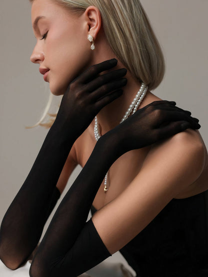 Beyaz Saten Midi Etek