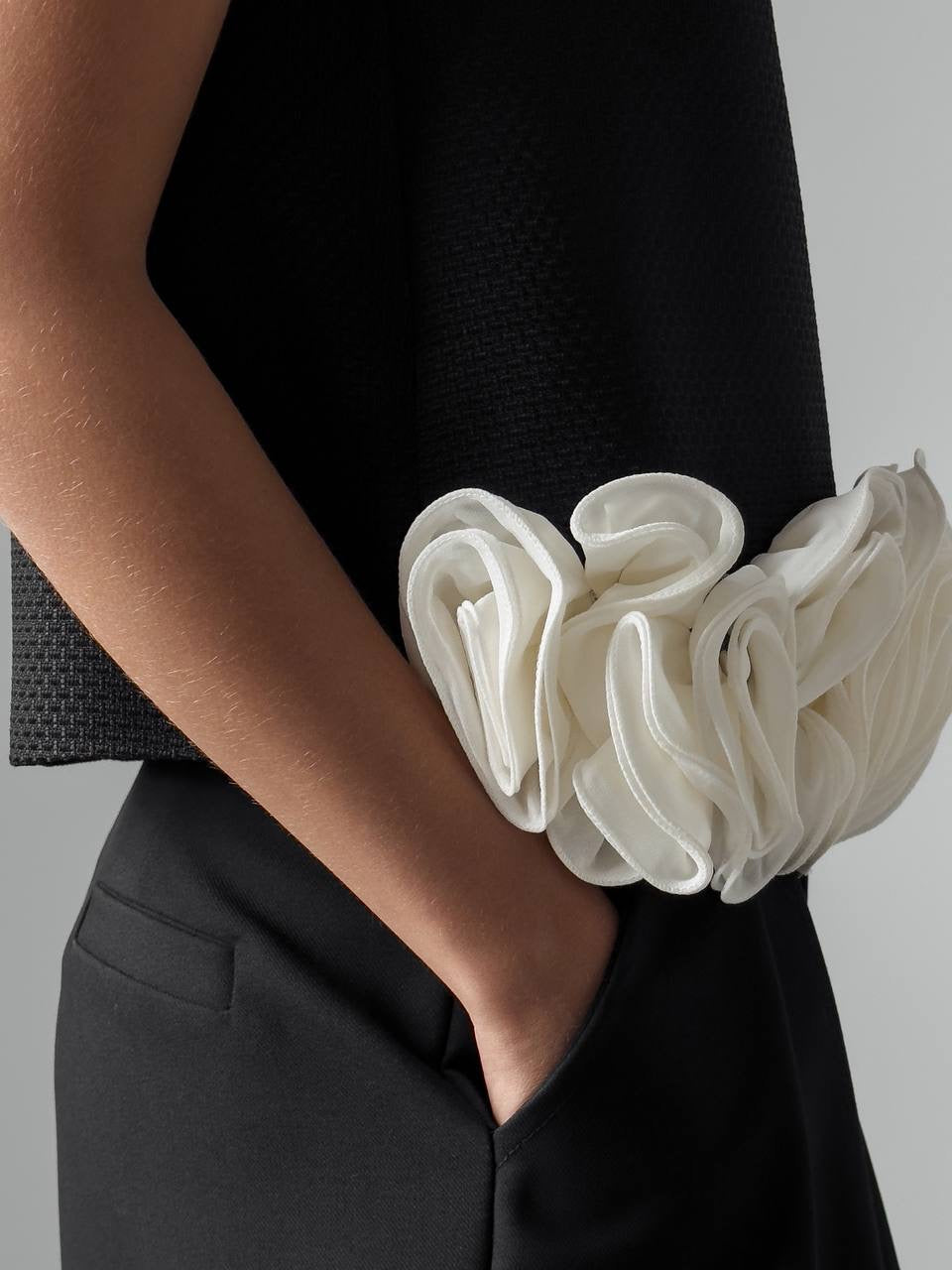 Zarif İspanyol Paça Siyah Pantolon