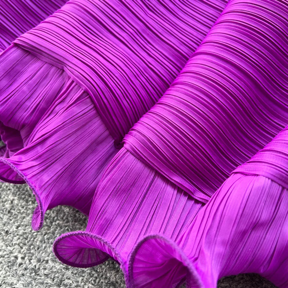 Ruffle High Waist Party Dress