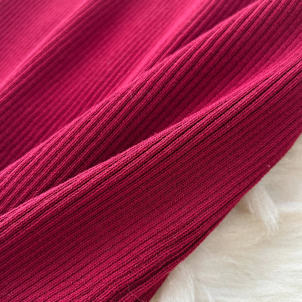 Ruched Zip Long Sleeve Dress