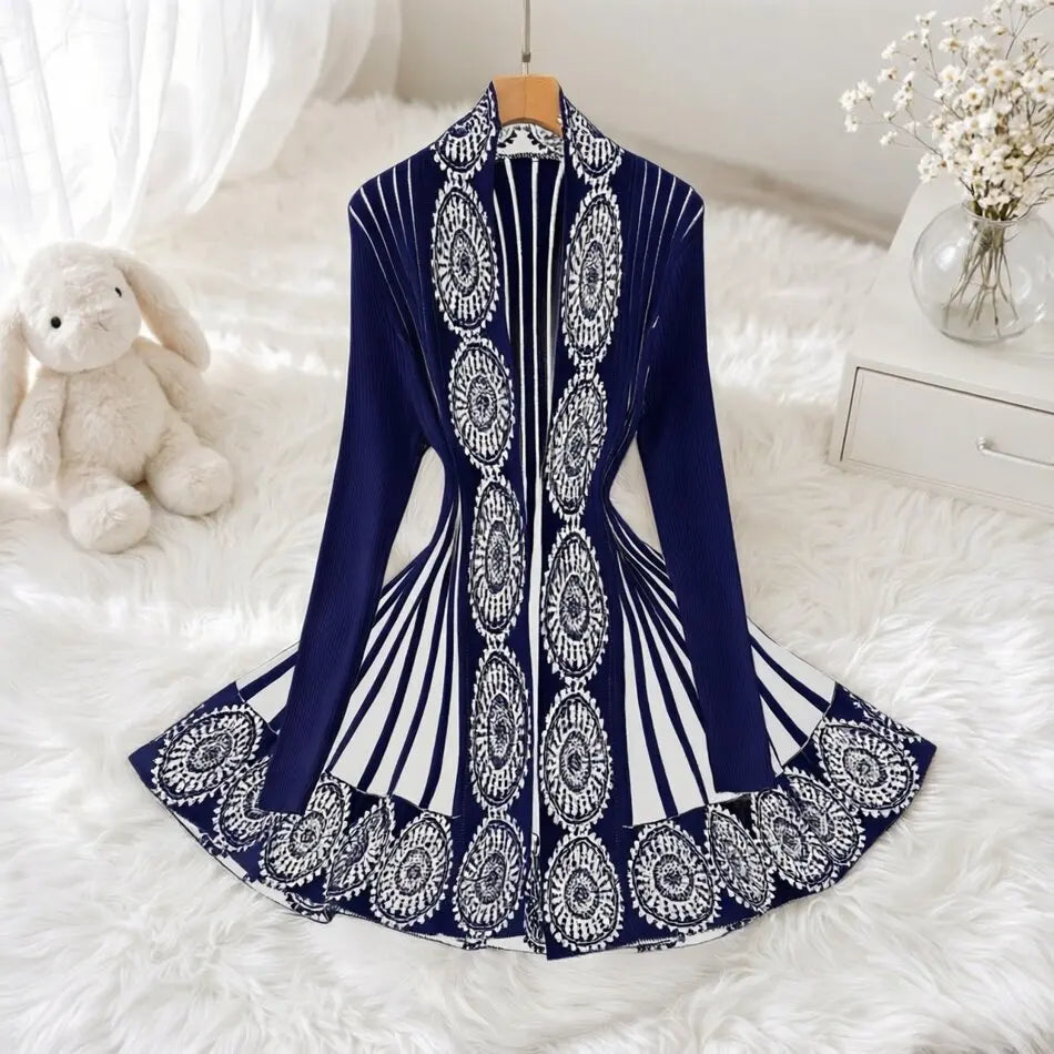 Open Stitch Ethnic Knit Cardigan