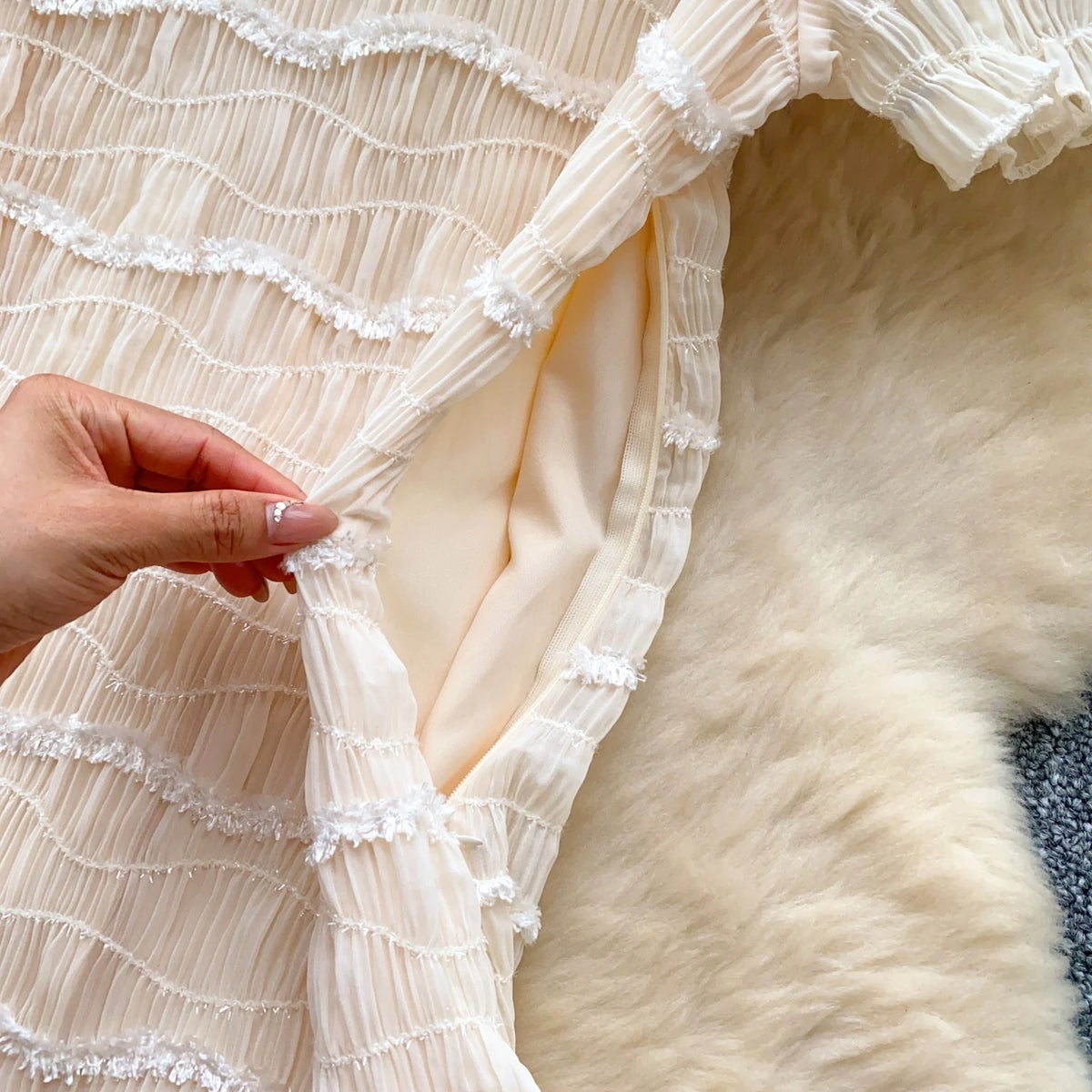 Rhinestone Lace A-Line Sundress