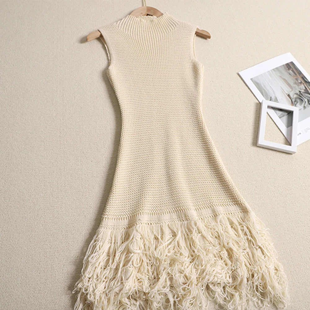 Tassel Bodycon Mini Dress