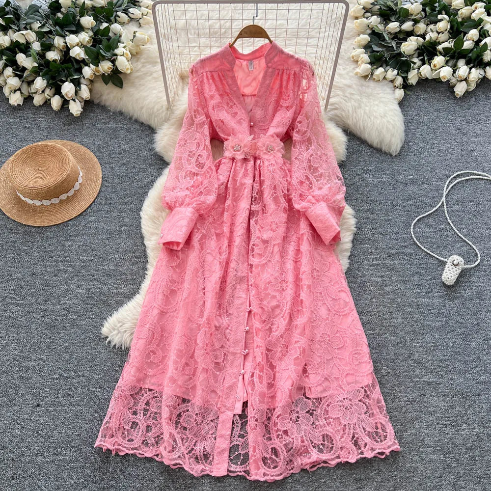 Embroidered Sequin Party Dress