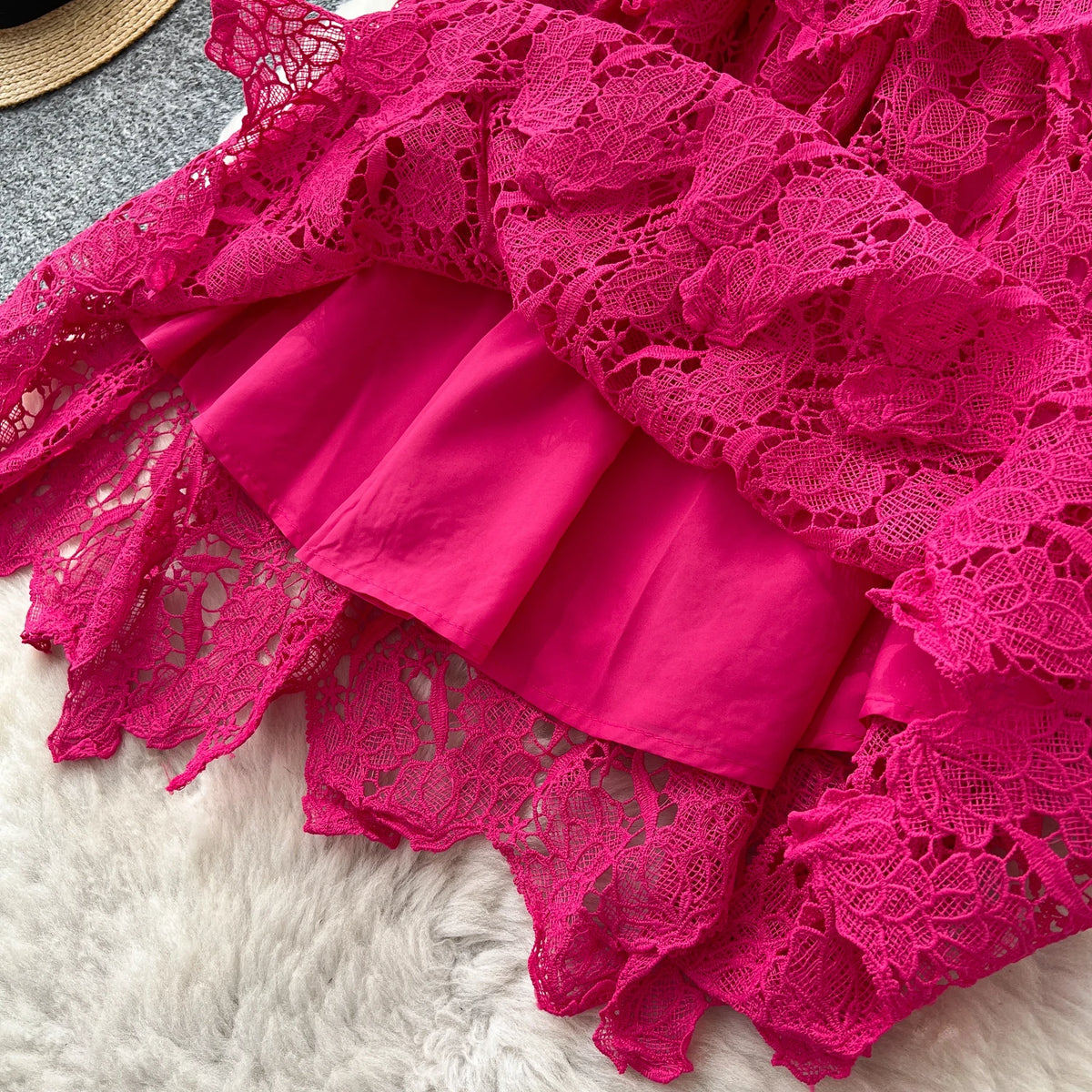 Tiered Short Sleeve Boho Long Dress