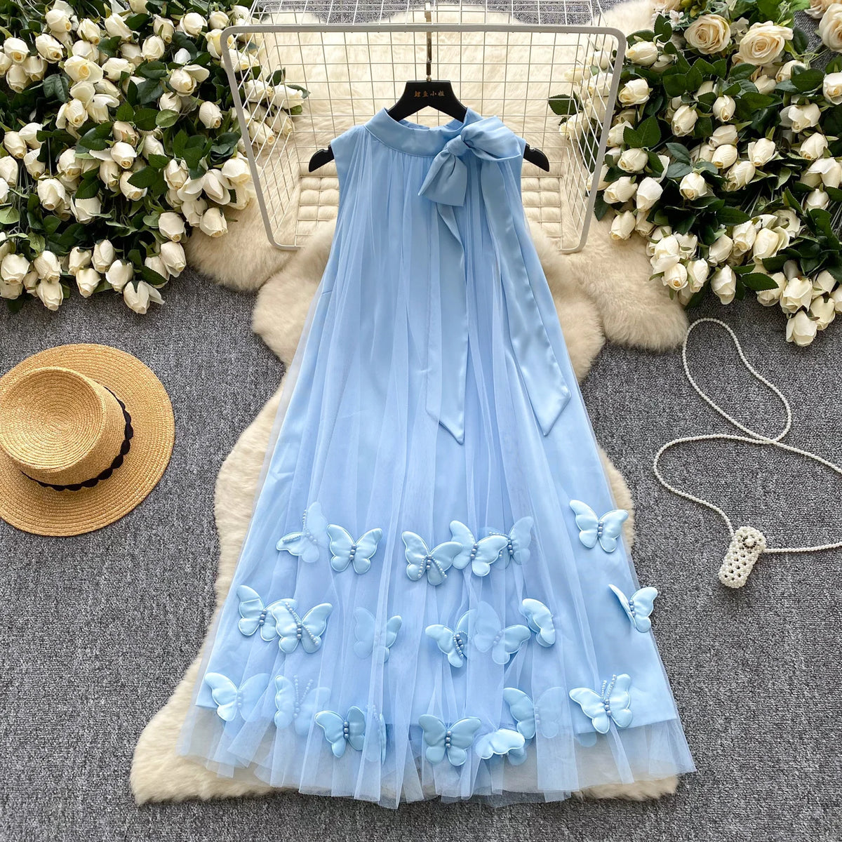 Butterfly Detail Party Dress