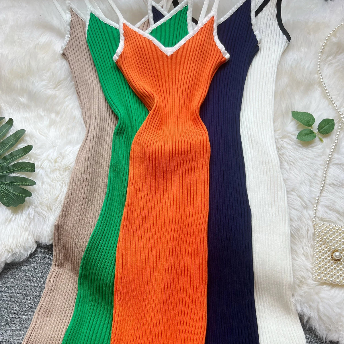 Ribbed Knit Bodycon Maxi Dress