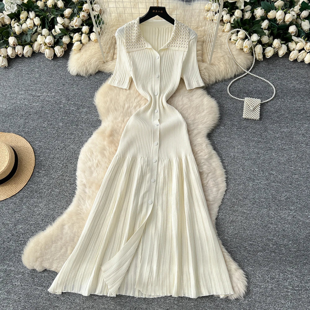 Collared Button Fairy Party Dress