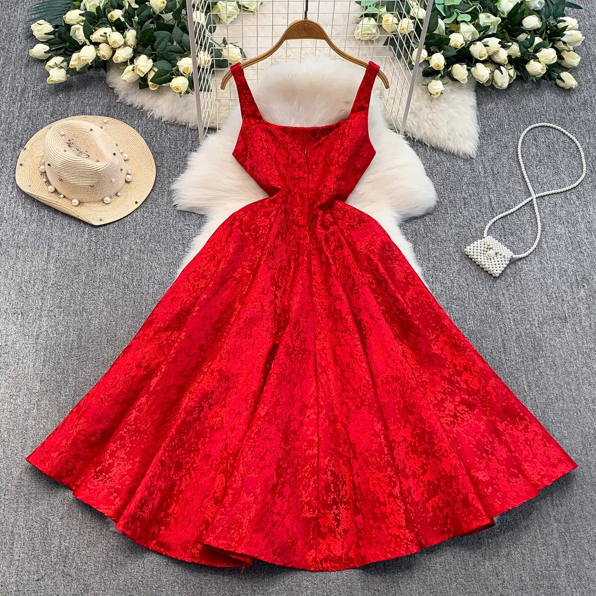 Off-Shoulder Ruched Party Dress