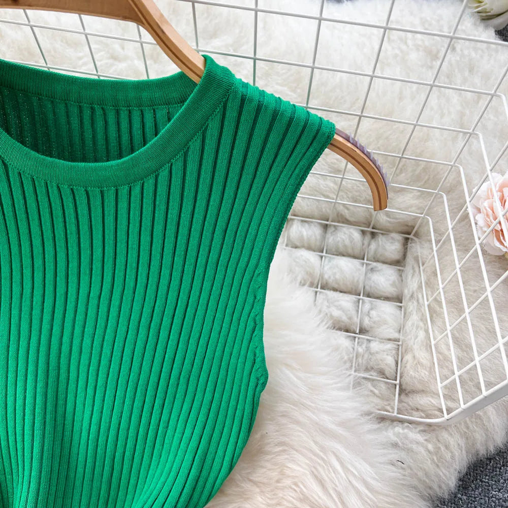 Ruffled Knit Bodycon Mini Dress