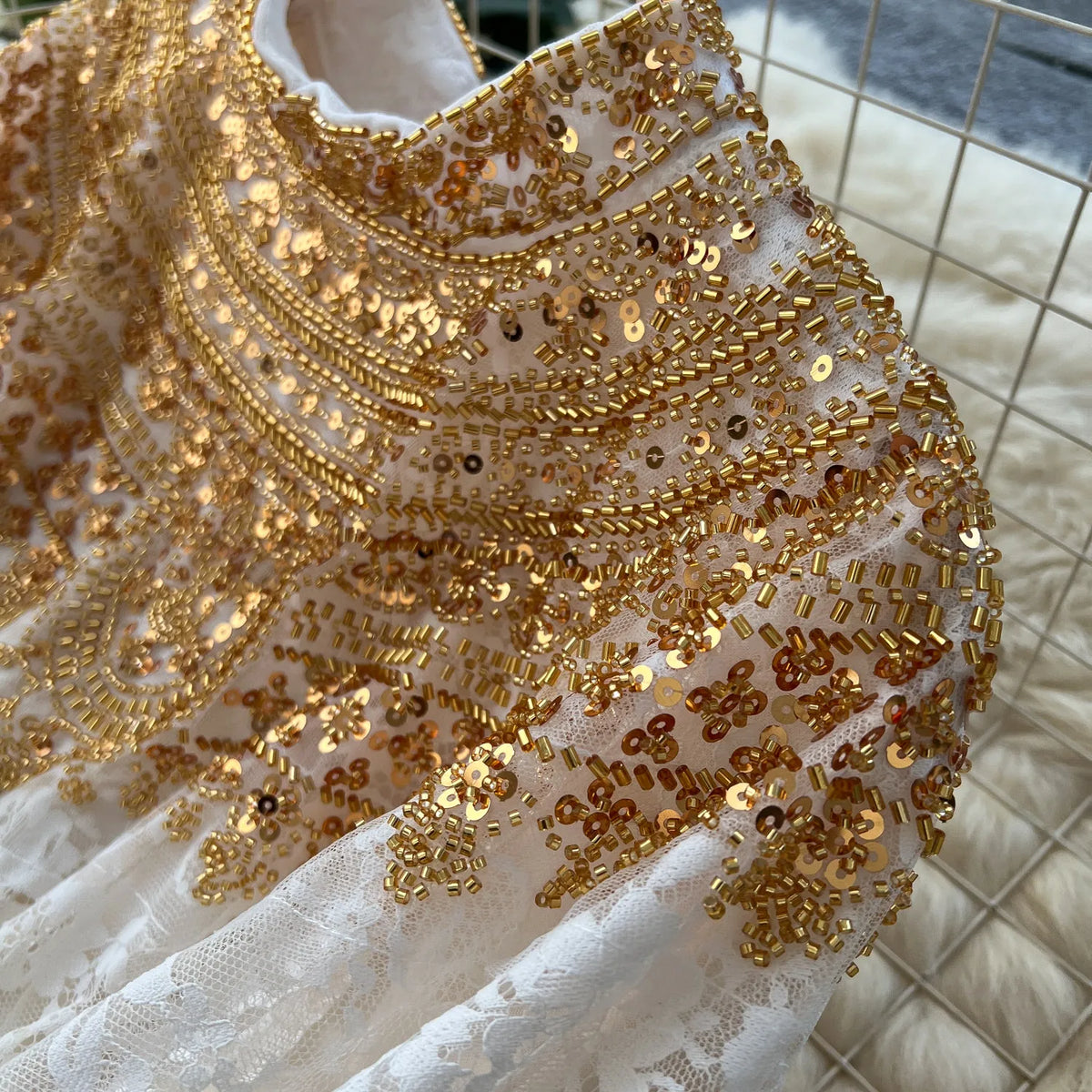 Lace Cami Top and Tulle Skirt Set