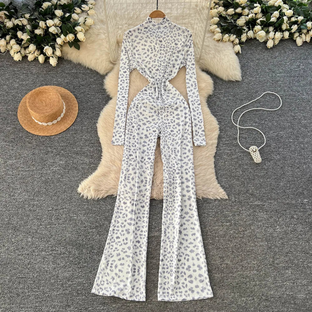 Turtleneck Zip Wide Leg Jumpsuit