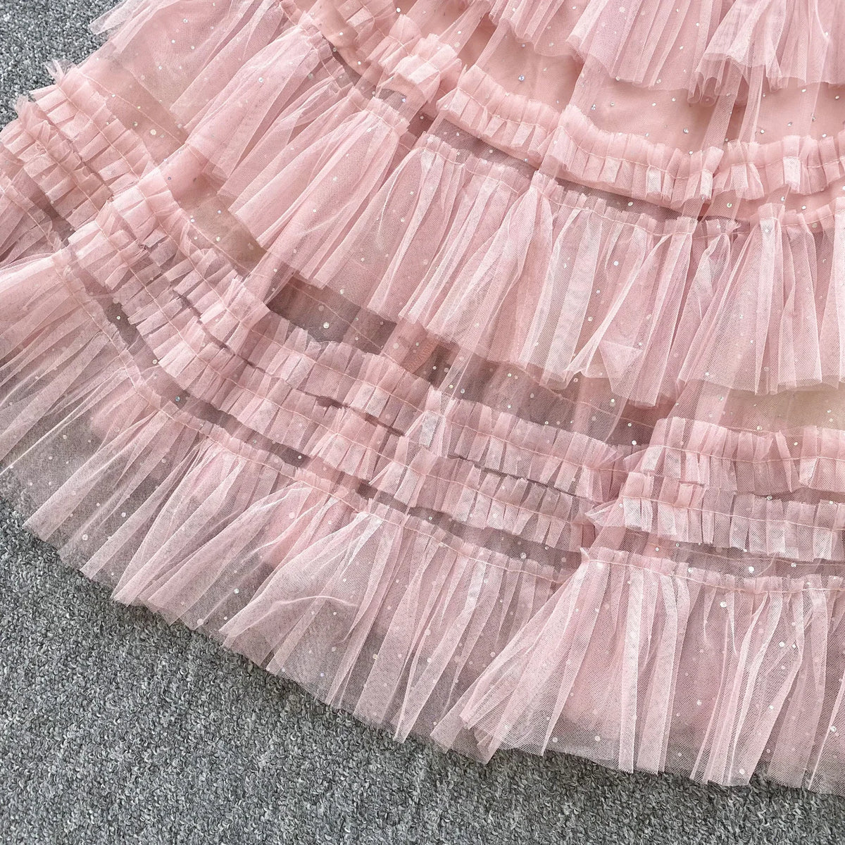 Rhinestone O-Neck Short Sleeve Party Dress