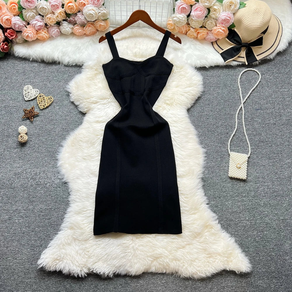 Sleeveless Knit Bodycon Summer Dress
