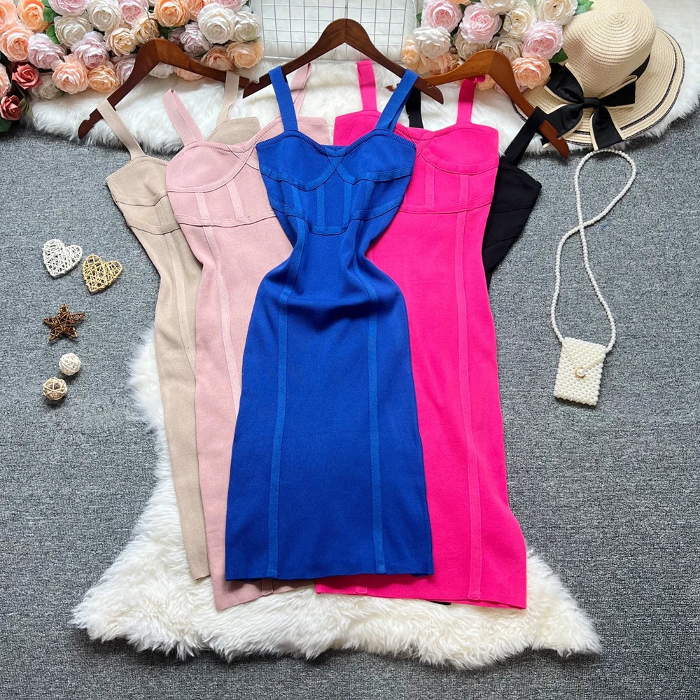Sleeveless Knit Bodycon Summer Dress