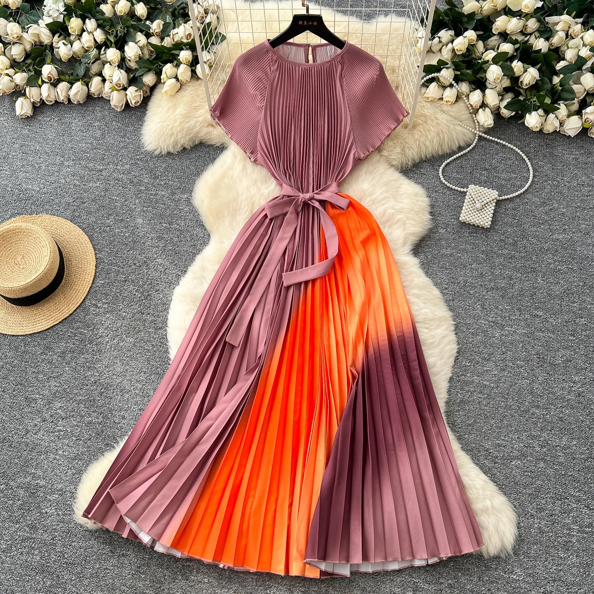 Sexy Ruched Patchwork Party Dress