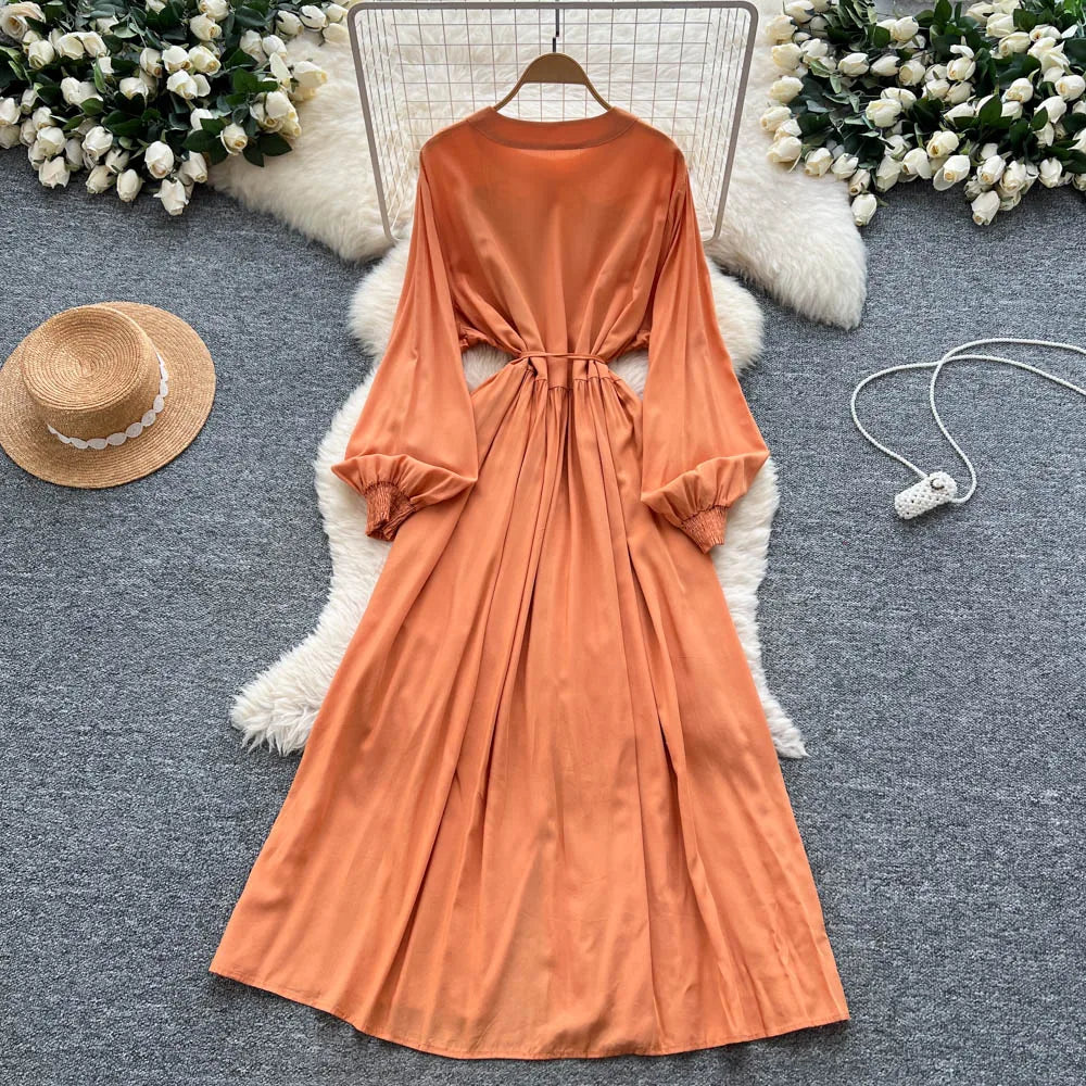 Embroidered Print Button Bodycon Dress