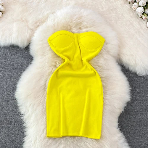 Strapless Tube Bodycon Party Dress