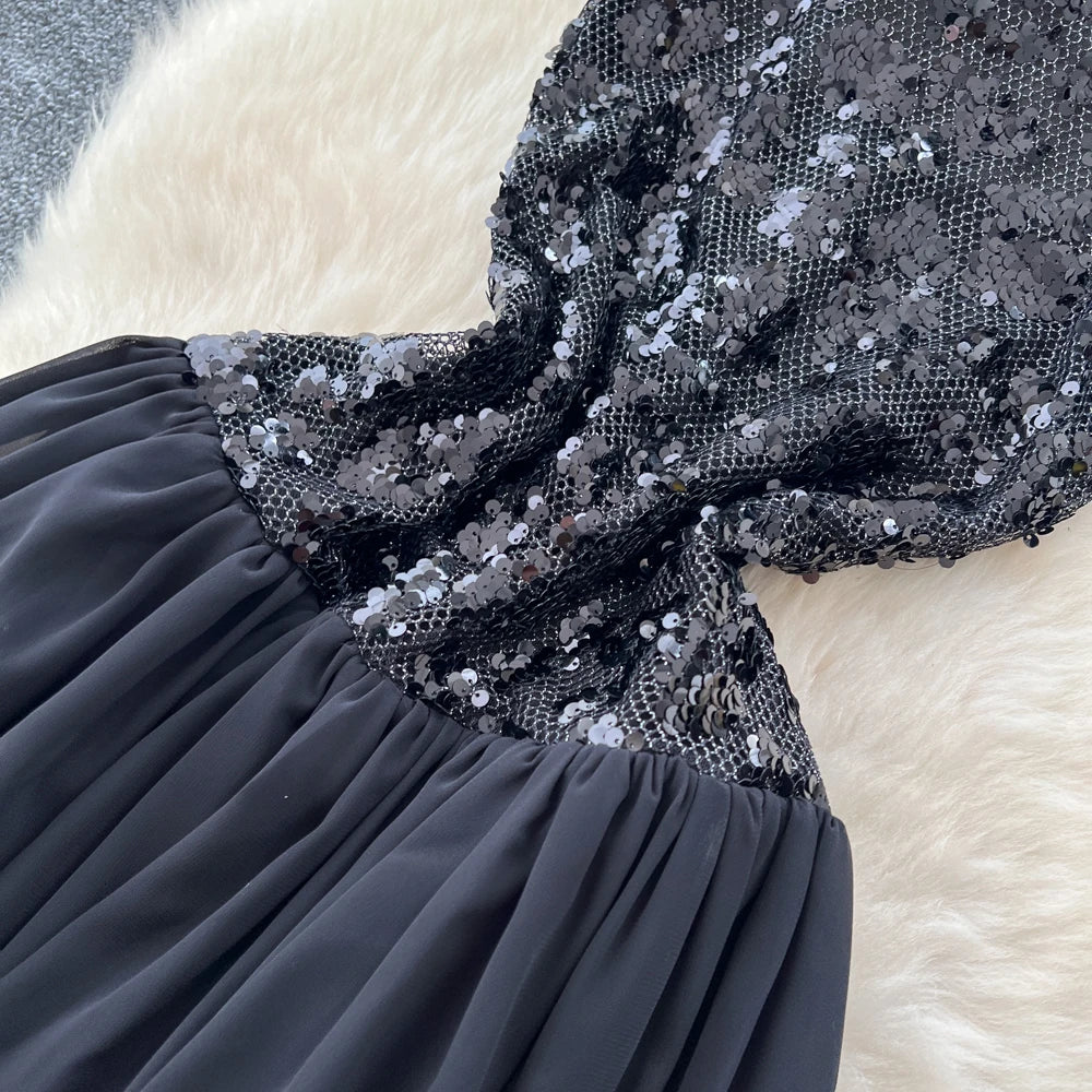 Sequin Sleeveless Party Dress