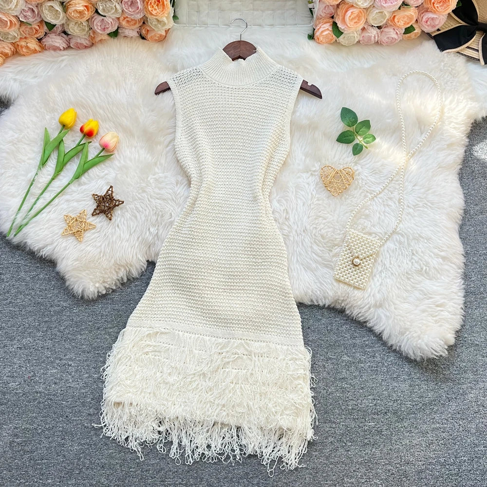 Sleeveless Knit Bodycon Mini Dress