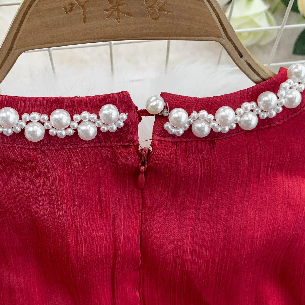 Beaded Cutout Beach Dress
