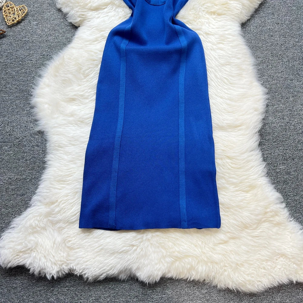 Sleeveless Knit Bodycon Summer Dress