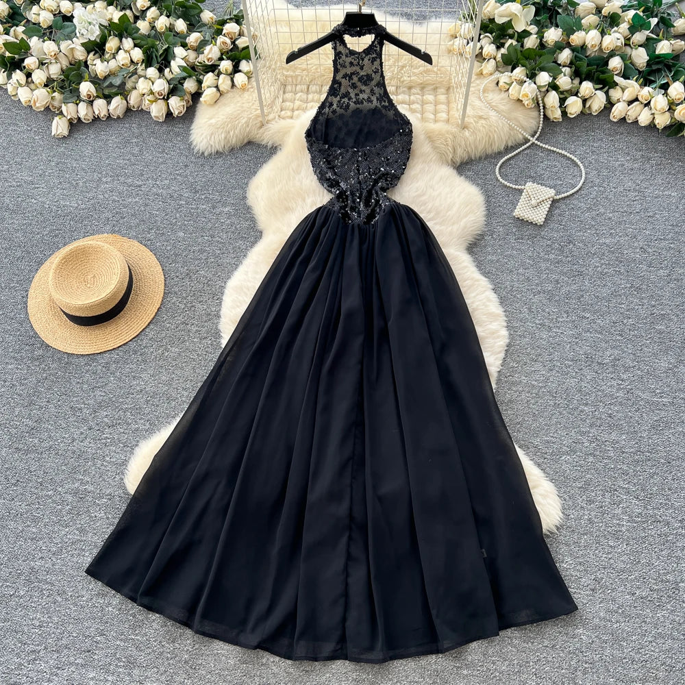 Sequin Sleeveless Party Dress
